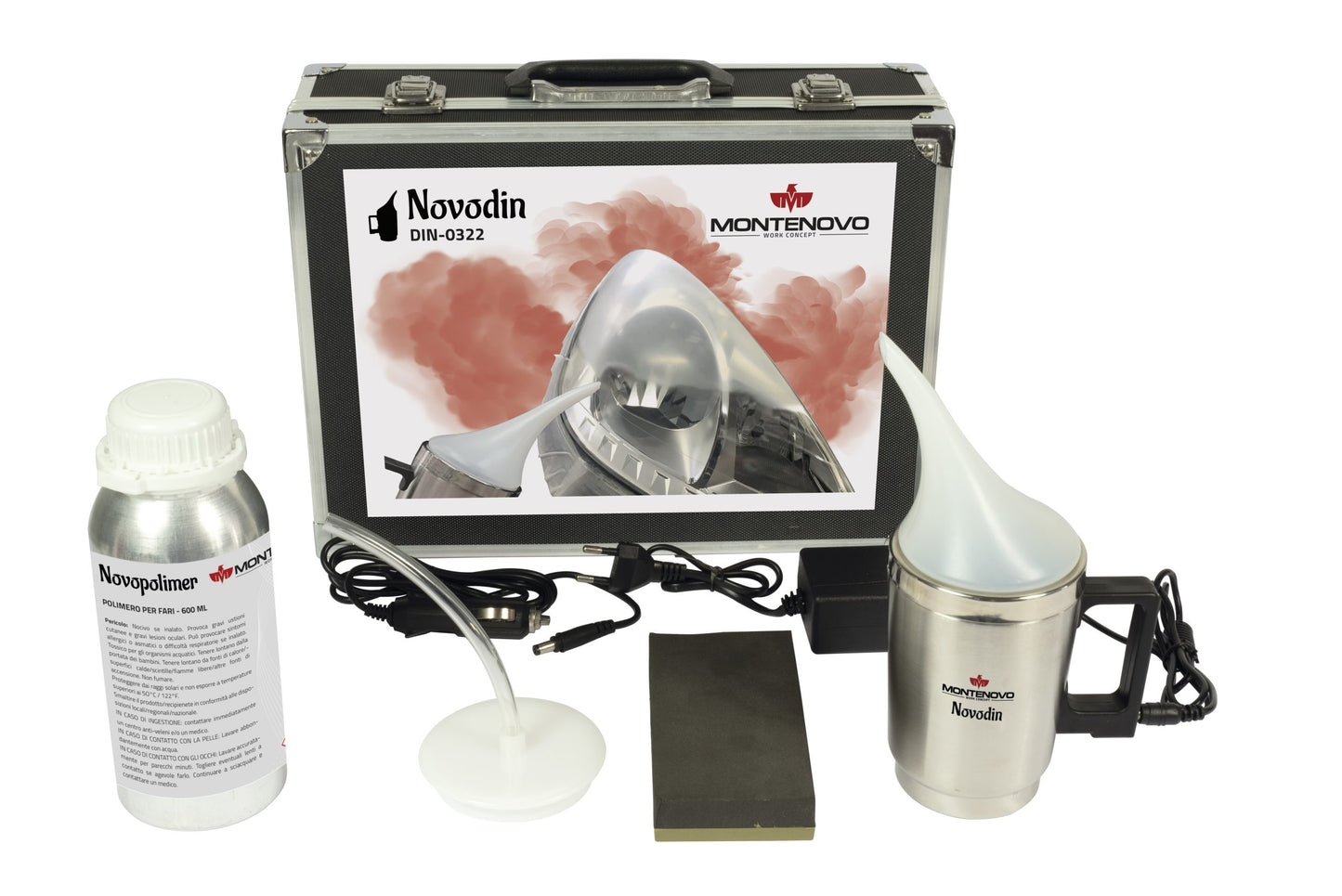 KIT PER LUCIDATURA E RIPRISTINO DELLE PLASTICHE DEI FANALI CON LIQUIDO POLIMERO