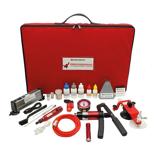KIT PROFESSIONALE PER LA RIPARAZIONE DELLE SCHEGGIATURE SU PARABREZZA AUTO ED AUTOCARRO