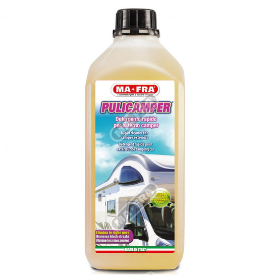 H0135 SHAMPO PULICAMPER PER IDEALE PER LAVAGGIO DEL CAMPER ELIMINA COLATURE NERE 2 LITRI MAFRA