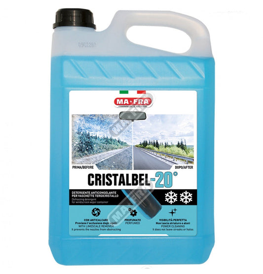 HC057 CRISTALBEL LIQUIDO PER VASCHE TERGICRISTALLO -20 ° SGRASSANTE ED ANTICONGELANTE 5 LITRI