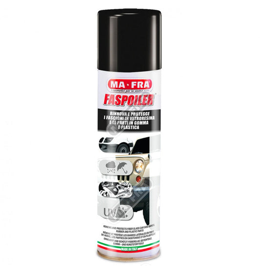 HN085 KIT 3 SPRAY  PER PARAURTI SPOILER CAPOTES RIDONA LUCENTEZZA E PREVIENE SCOLORIMENTO 300ML.